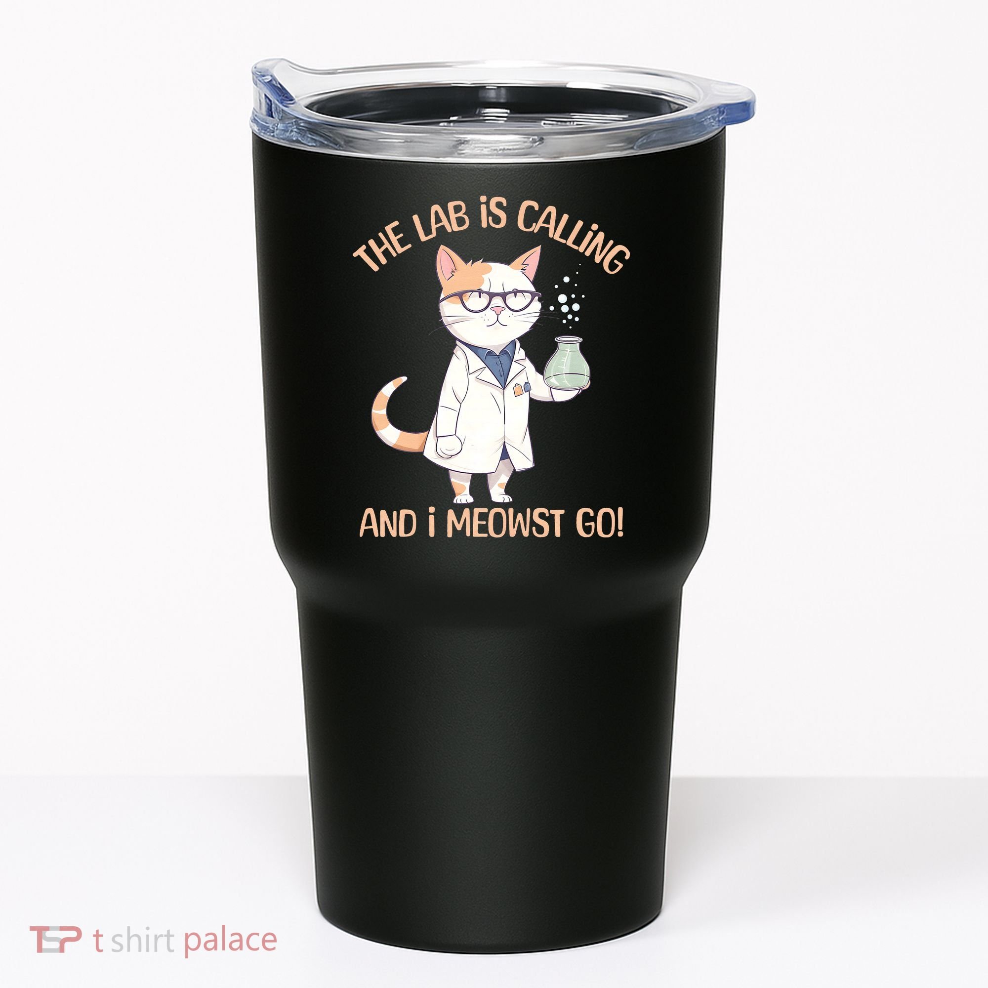 Funny Lab Cat Laboratory Chemistry Tumbler