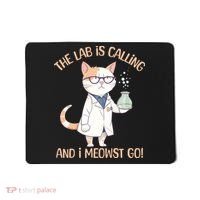 Funny Lab Cat Laboratory Chemistry Mousepad thumb 0