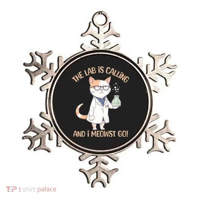 Funny Lab Cat Laboratory Chemistry Ornament
