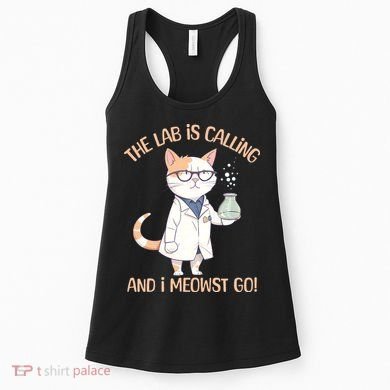 Funny Lab Cat Laboratory Chemistry Women's Tank Top
