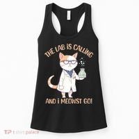 Funny Lab Cat Laboratory Chemistry Women's Tank Top thumb 0