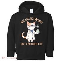 Funny Lab Cat Laboratory Chemistry Toddler Hoodie thumb 0