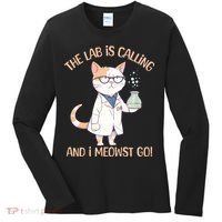Funny Lab Cat Laboratory Chemistry Women's Long Sleeve Shirt thumb 0