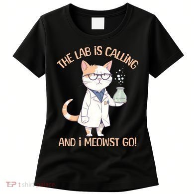 Funny Lab Cat Laboratory Chemistry Women's T-Shirt