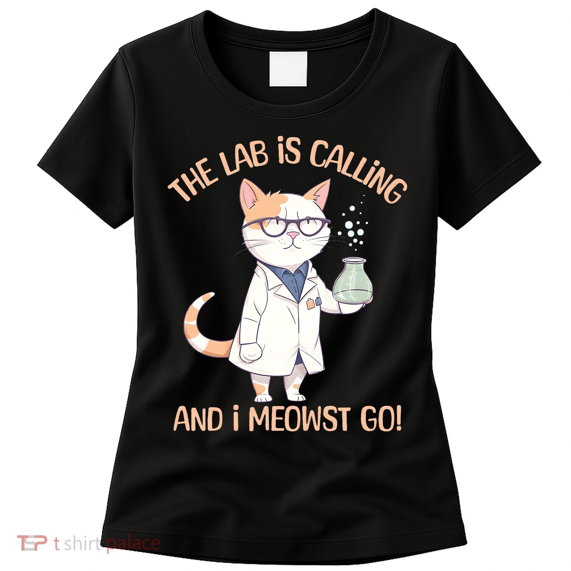 Funny Lab Cat Laboratory Chemistry Women's T-Shirt