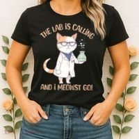 Funny Lab Cat Laboratory Chemistry Women's T-Shirt thumb 2