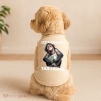 Funny Lets Commit Tax Fraud Monkey Outfit Tax Day Sayings Doggie Tank thumb 2