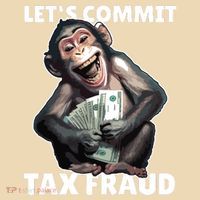Funny Lets Commit Tax Fraud Monkey Outfit Tax Day Sayings Long Sleeve Shirt thumb 2