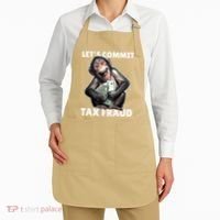 Funny Lets Commit Tax Fraud Monkey Outfit Tax Day Sayings Apron thumb 2