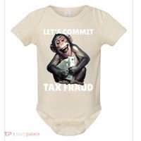 Funny Lets Commit Tax Fraud Monkey Outfit Tax Day Sayings Baby Bodysuit thumb 0