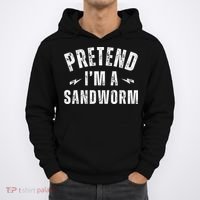 Funny Lazy Costume Last Minute Pretend IM A Sandworm Hoodie thumb 0