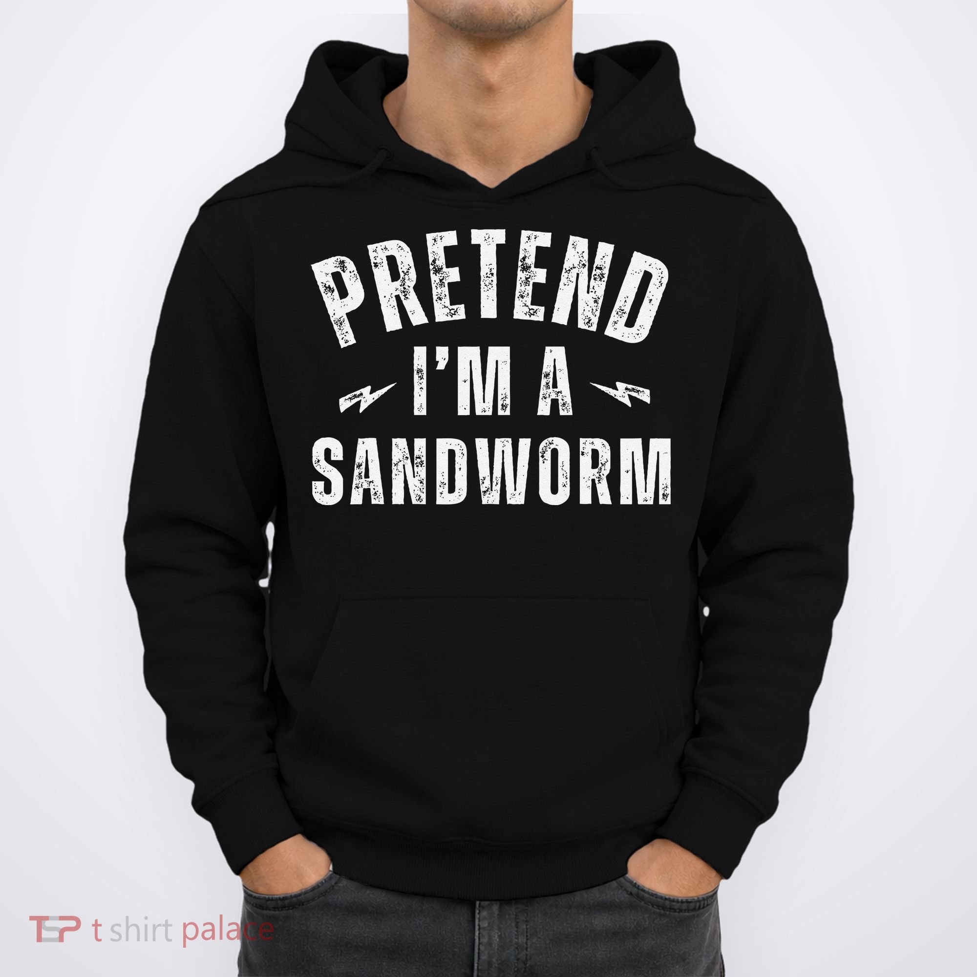 Funny Lazy Costume Last Minute Pretend IM A Sandworm Hoodie