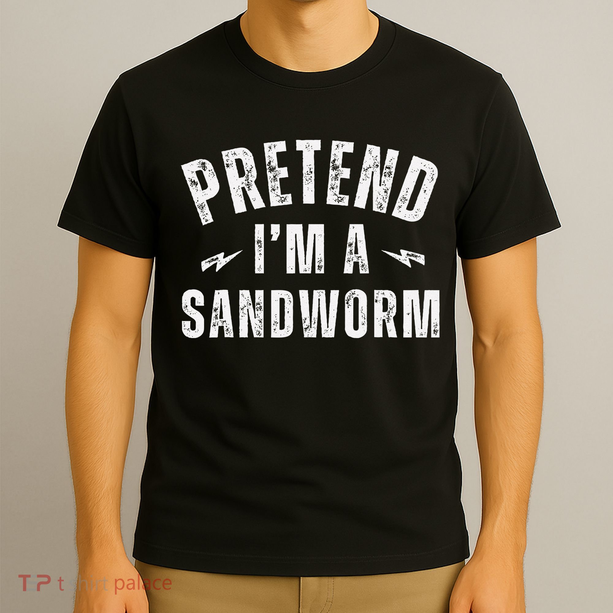 Funny Lazy Costume Last Minute Pretend IM A Sandworm T-Shirt