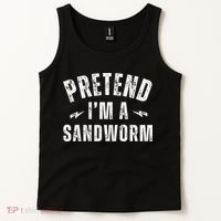Funny Lazy Costume Last Minute Pretend IM A Sandworm Tank Top thumb 2