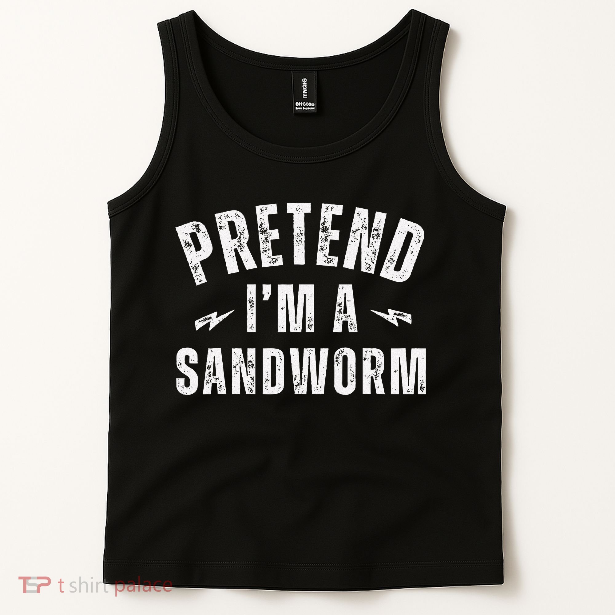 Funny Lazy Costume Last Minute Pretend IM A Sandworm Tank Top