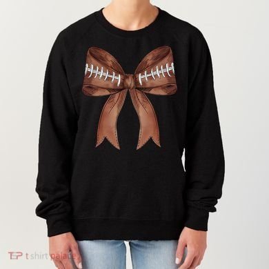 Football Lover Cute Bow Fall Women's Sweatshirt