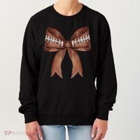 Football Lover Cute Bow Fall Women's Sweatshirt thumb 0