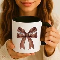 Football Lover Cute Bow Fall Coffee Mug thumb 3