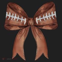 Football Lover Cute Bow Fall Beanie thumb 2