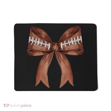 Football Lover Cute Bow Fall Mousepad