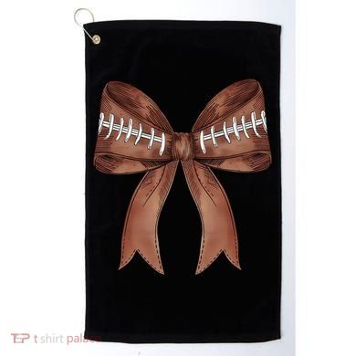 Football Lover Cute Bow Fall Golf Towel