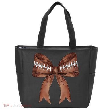Football Lover Cute Bow Fall Tote Bag