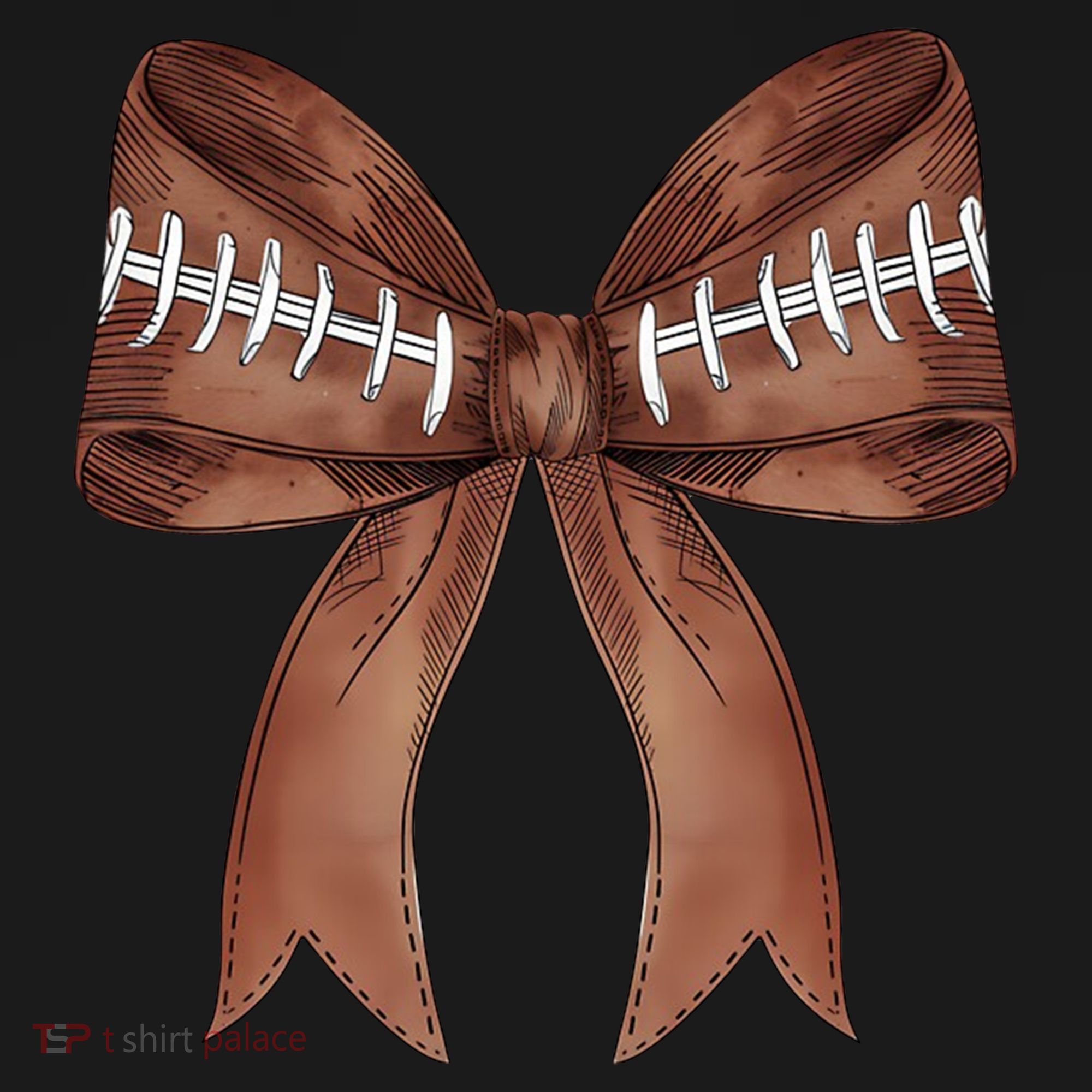 Football Lover Cute Bow Fall Tote Bag