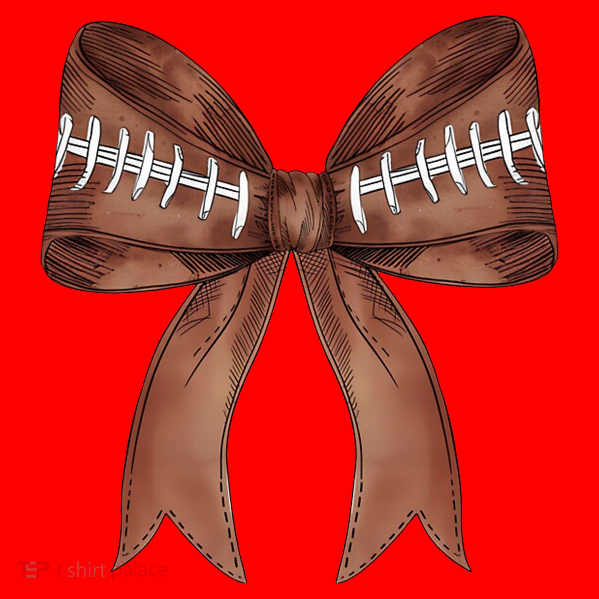 Football Lover Cute Bow Fall Santa Hat