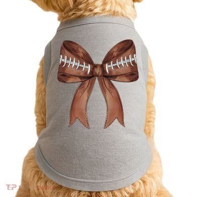Football Lover Cute Bow Fall Doggie Tank