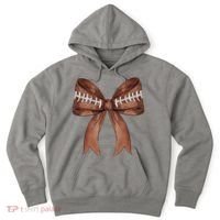 Football Lover Cute Bow Fall Hoodie thumb 0