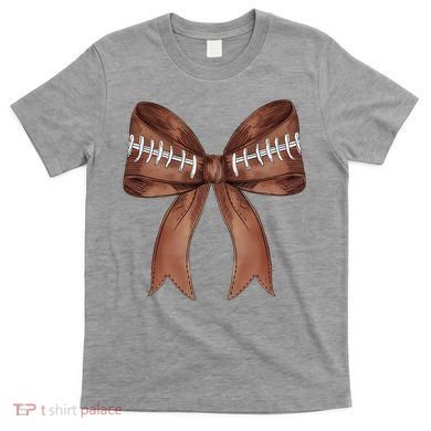 Football Lover Cute Bow Fall T-Shirt