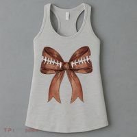 Football Lover Cute Bow Fall Women's Tank Top thumb 3