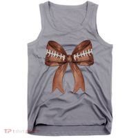 Football Lover Cute Bow Fall Tank Top thumb 0