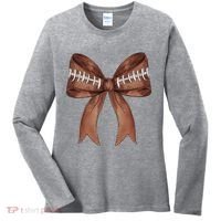 Football Lover Cute Bow Fall Women's Long Sleeve Shirt thumb 0