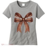 Football Lover Cute Bow Fall Women's T-Shirt thumb 0