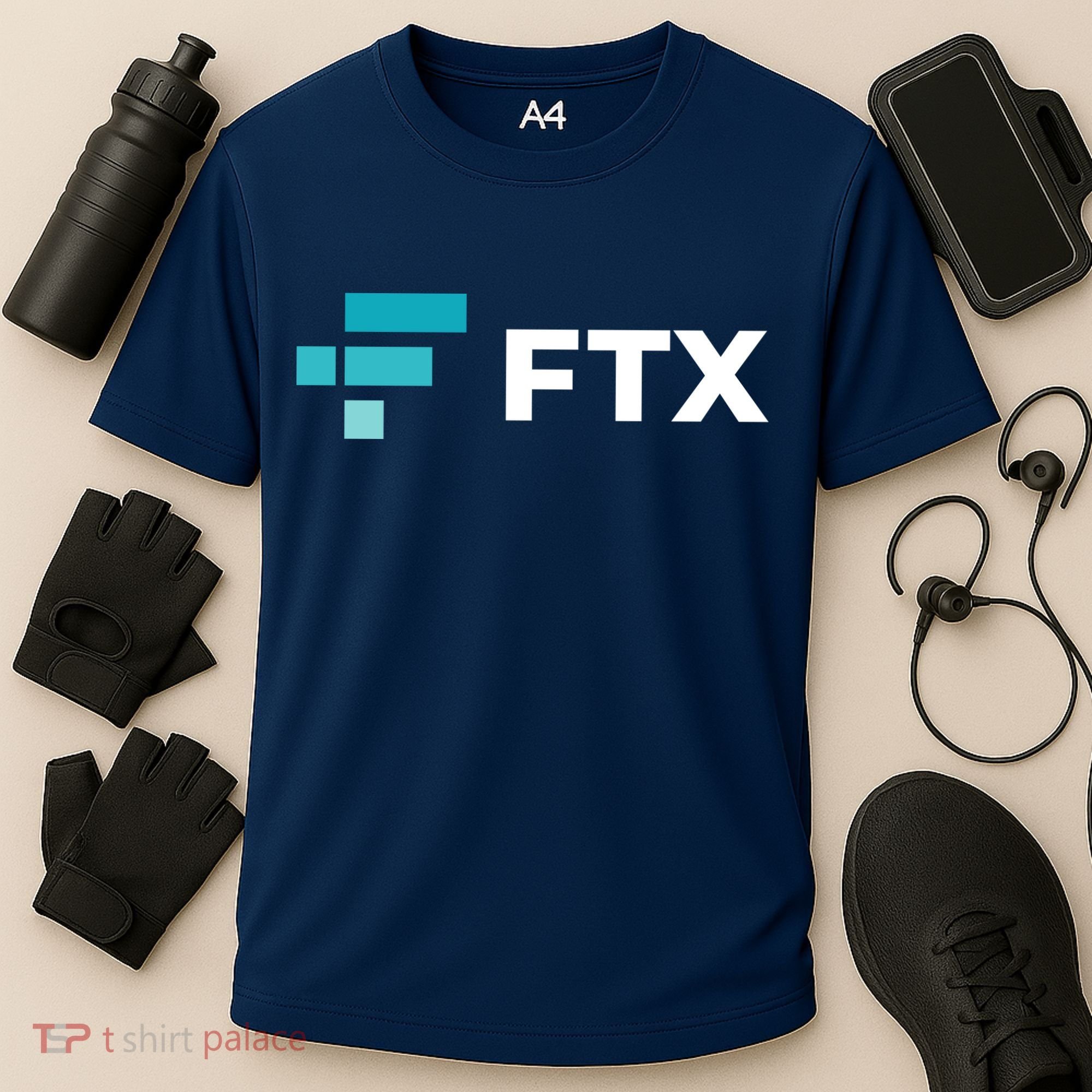 FTX Logo Crypto Cryptocurrency FTT Coin Cooling Performance Crew T-Shirt