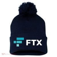 FTX Logo Crypto Cryptocurrency FTT Coin Pom Pom 12in Knit Beanie thumb 0