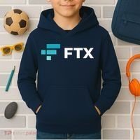 FTX Logo Crypto Cryptocurrency FTT Coin Kids Hoodie thumb 2