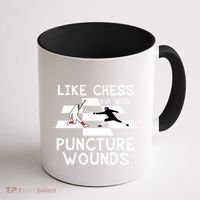 Funny Like Chess Fencing Epee Sword Gift Great Gift Coffee Mug thumb 1