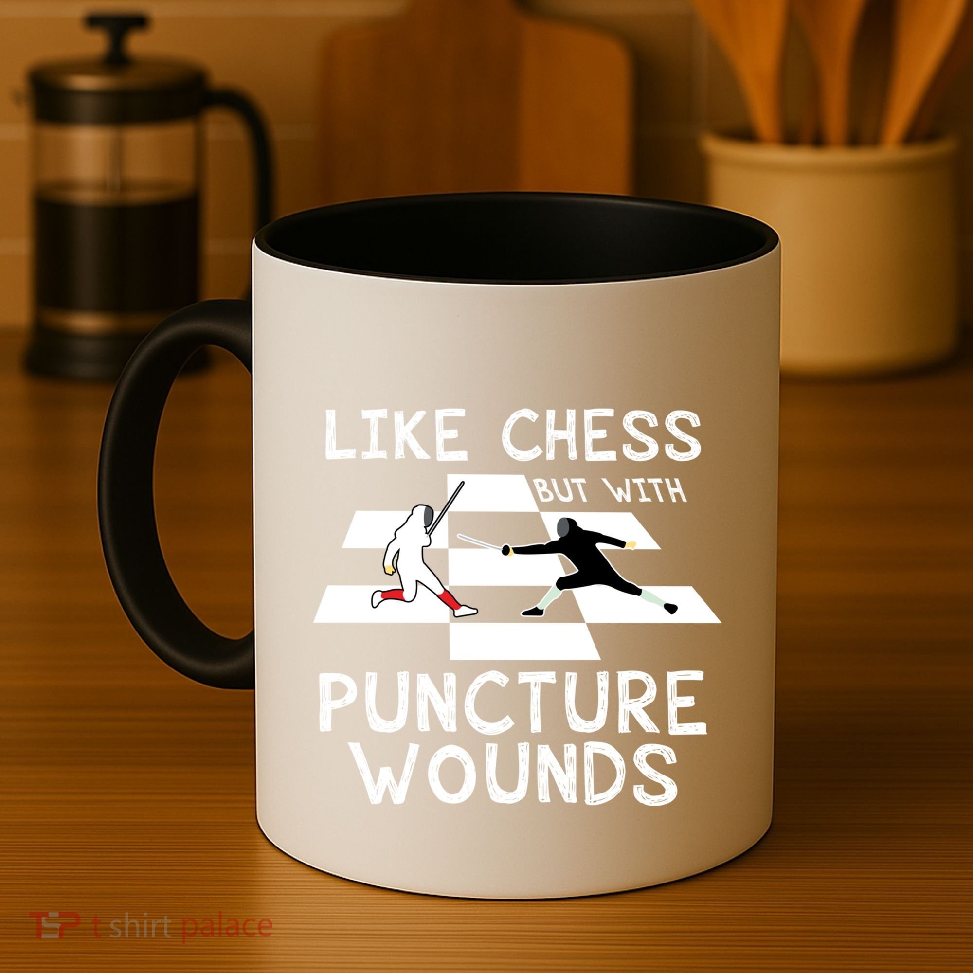 Funny Like Chess Fencing Epee Sword Gift Great Gift Coffee Mug