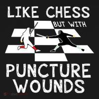 Funny Like Chess Fencing Epee Sword Gift Great Gift Ornament thumb 1