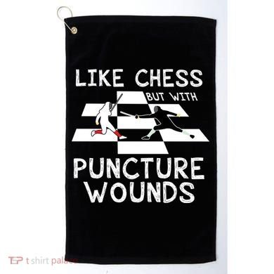 Funny Like Chess Fencing Epee Sword Gift Great Gift Golf Towel