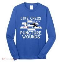 Funny Like Chess Fencing Epee Sword Gift Great Gift Long Sleeve Shirt thumb 0