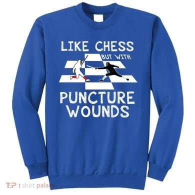 Funny Like Chess Fencing Epee Sword Gift Great Gift Sweatshirt