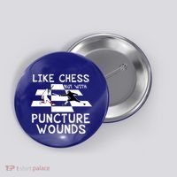 Funny Like Chess Fencing Epee Sword Gift Great Gift Button thumb 0