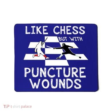 Funny Like Chess Fencing Epee Sword Gift Great Gift Mousepad