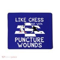 Funny Like Chess Fencing Epee Sword Gift Great Gift Mousepad thumb 0