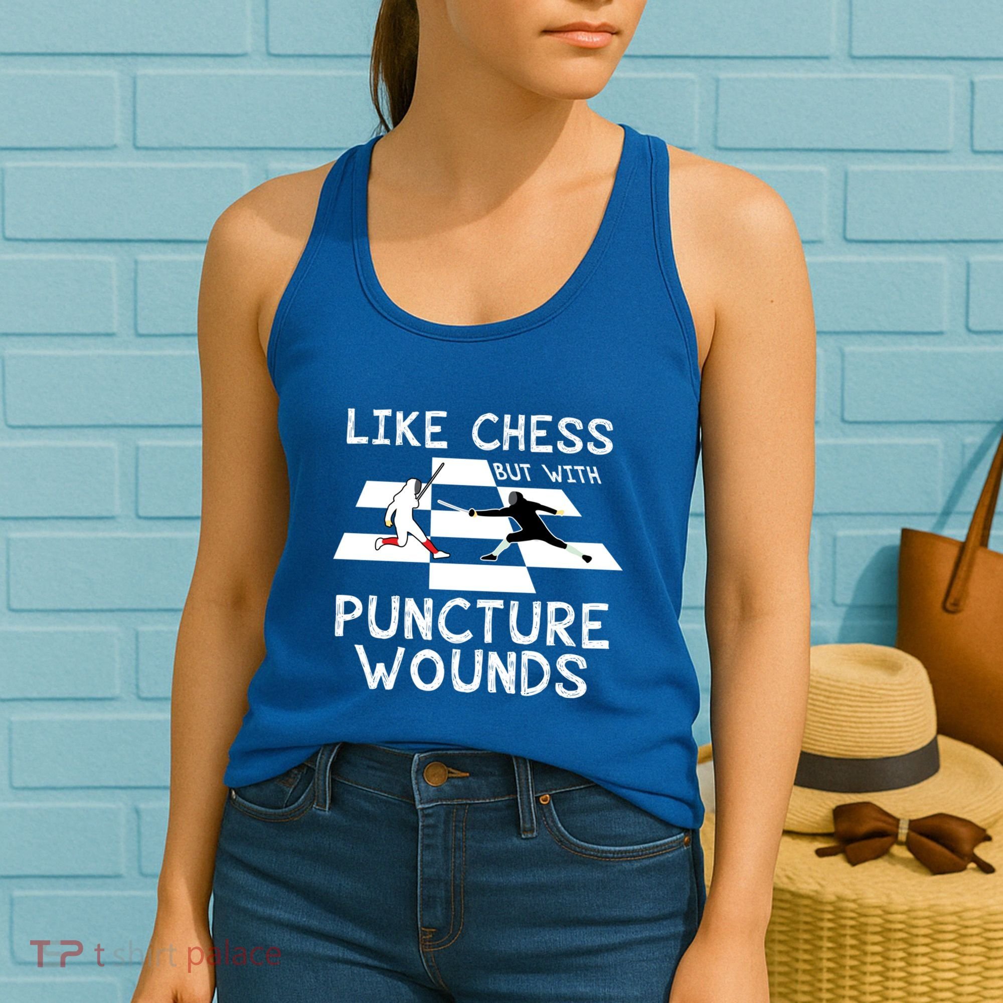 Funny Like Chess Fencing Epee Sword Gift Great Gift Women's Tank Top