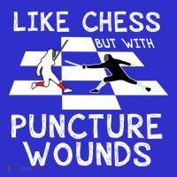 Funny Like Chess Fencing Epee Sword Gift Great Gift Baby Bodysuit thumb 2