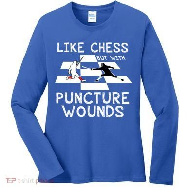 Funny Like Chess Fencing Epee Sword Gift Great Gift Women's Long Sleeve Shirt